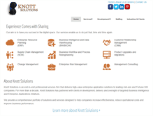 Tablet Screenshot of knottsolutions.com